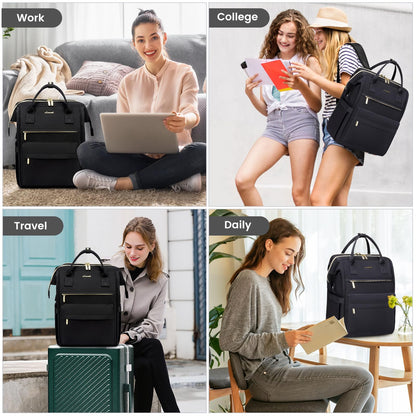 LOVEVOOK Waterproof Laptop Backpack with USB Port