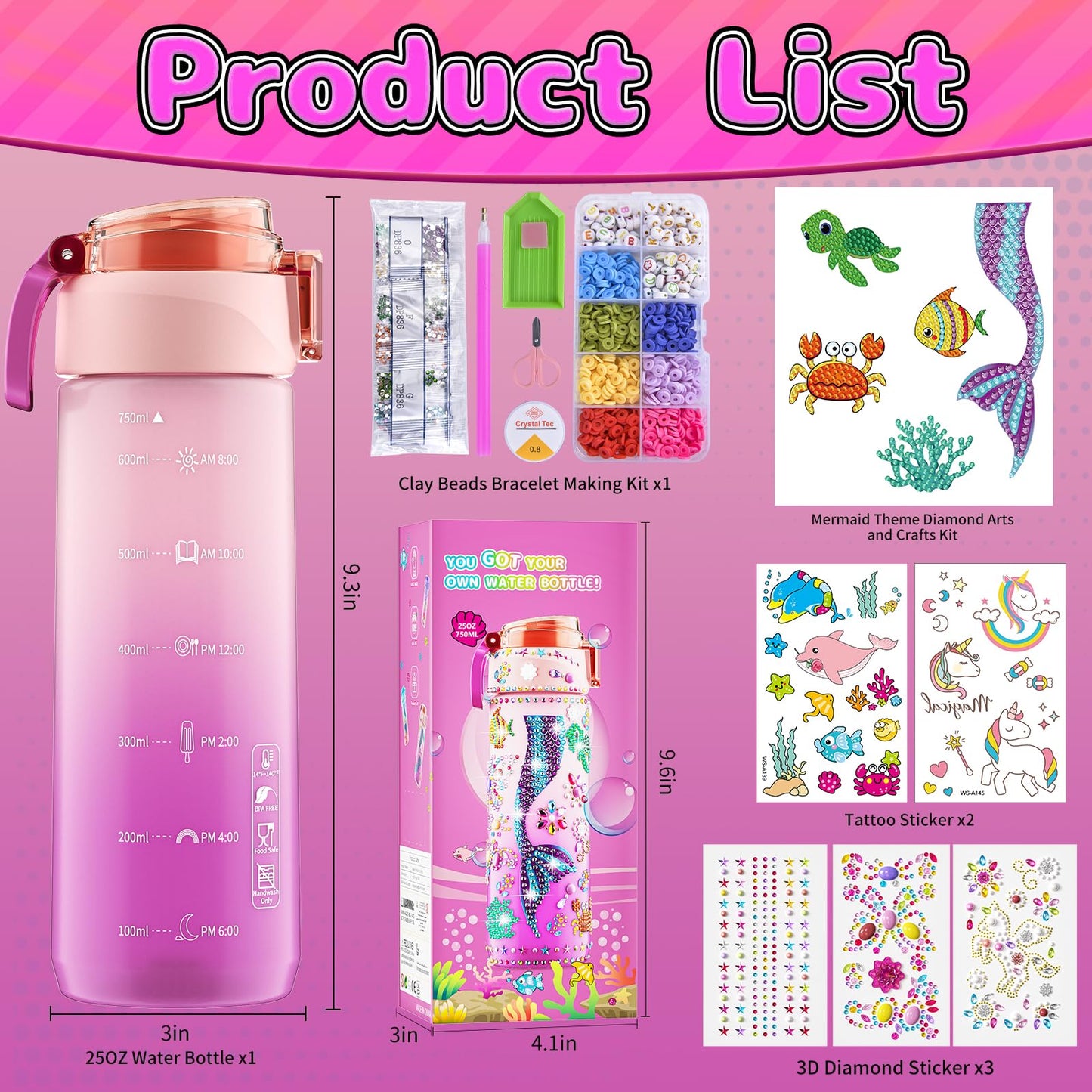 Mermaid Craft Kit for Girls by BOOH