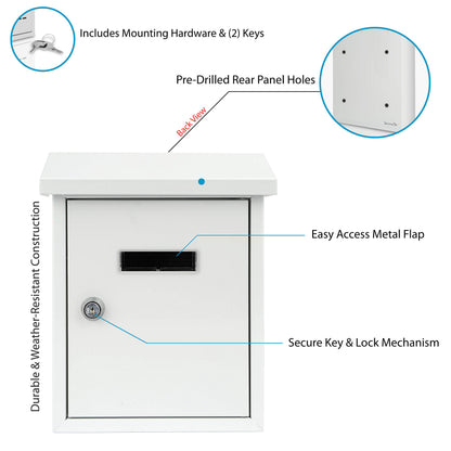 Outdoor Wall Mount Mailbox by SereneLife