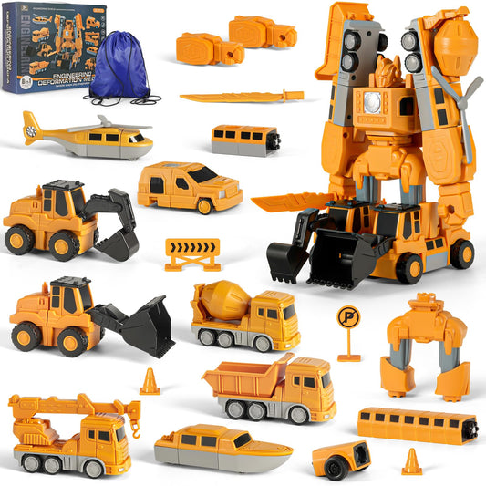 Magnetic Engineering Car Toy for Toddlers
