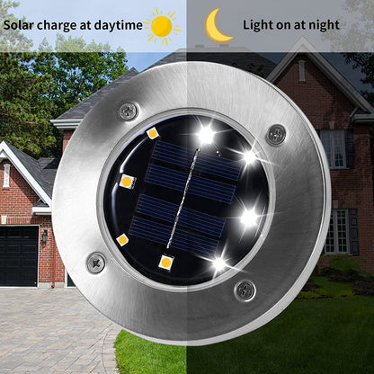 INCX 12-Pack Solar Outdoor Lights, Waterproof