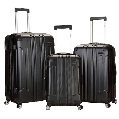 Rockland Hardside Expandable Luggage Set, Black