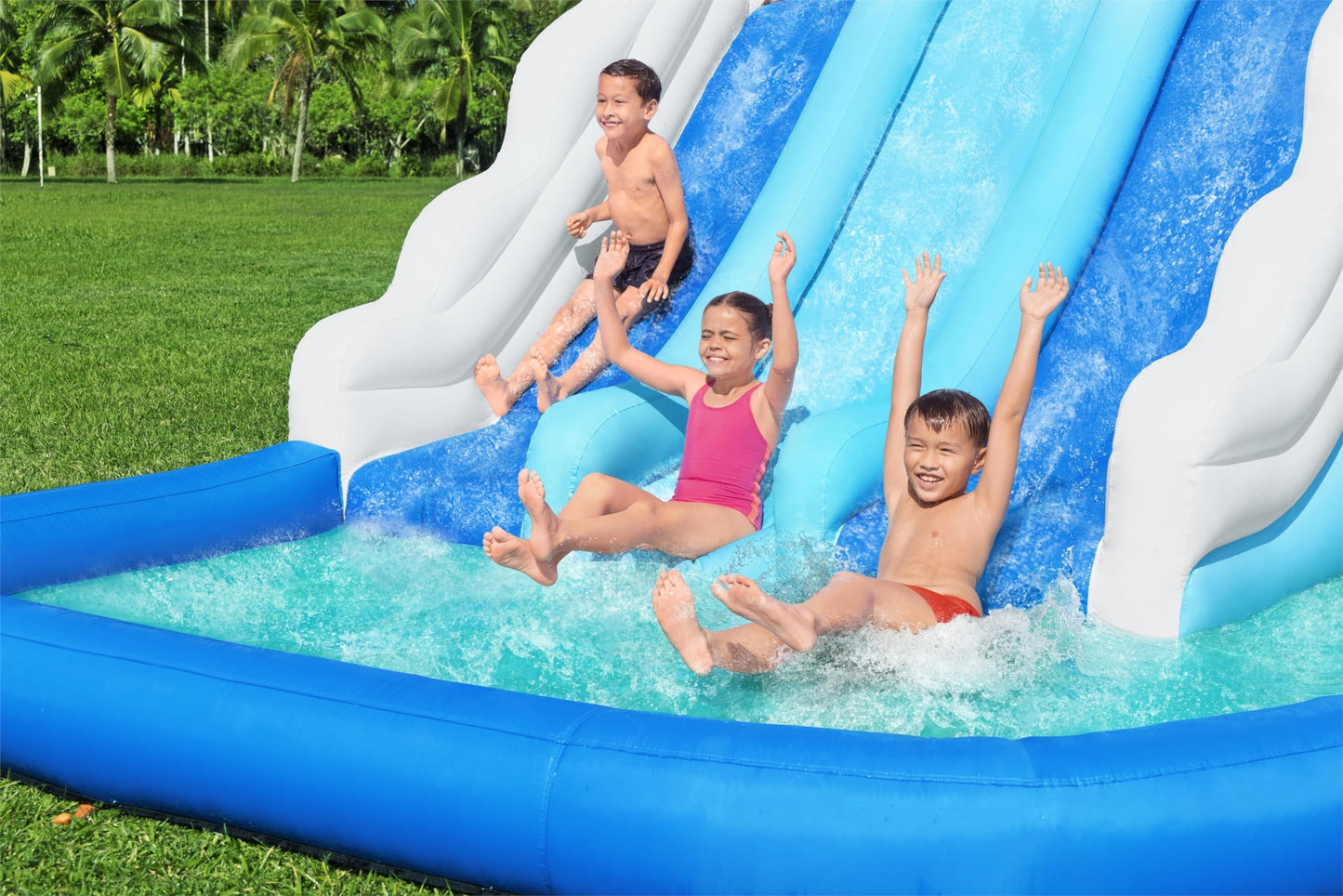 Bestway Inflatable Water Park with Triple Slide