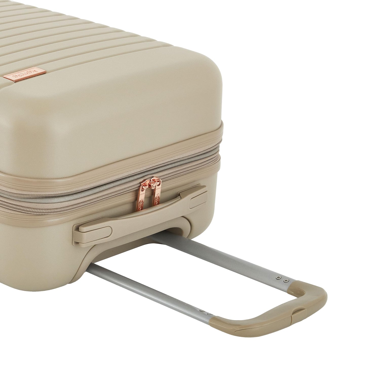 kensie 22-Inch Hardside Carry-On Luggage - Light Taupe