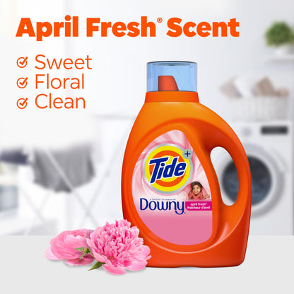 Tide Liquid Laundry Detergent, April Fresh, 84 fl oz
