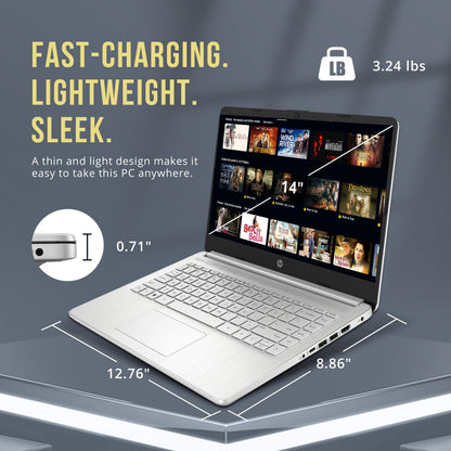 HP Stream 14" Laptop, Intel Celeron, 16GB RAM