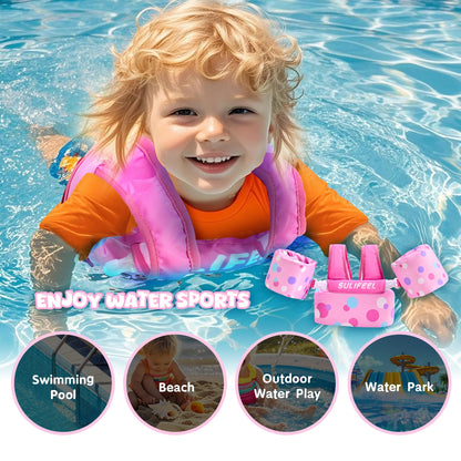 Toddler Swim Vest Floaties for Kids 20-66 lbs