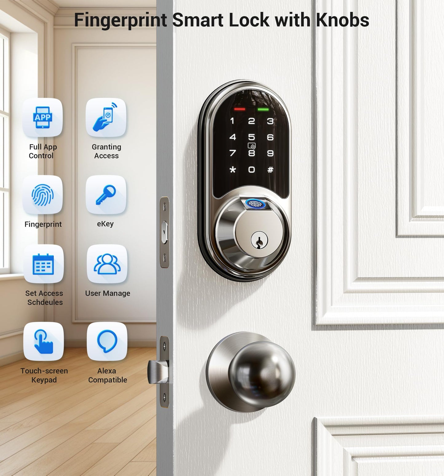 Smart Fingerprint Door Lock with App Control