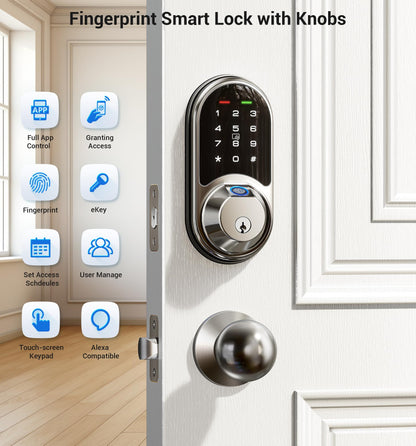 Smart Fingerprint Door Lock with App Control