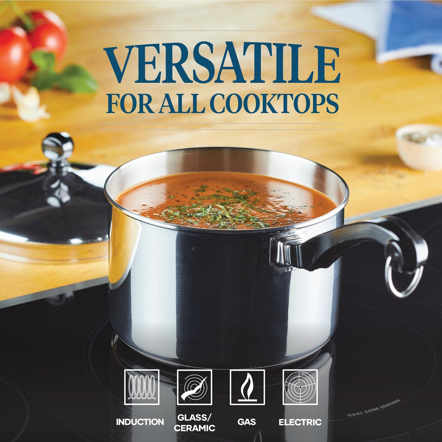 Farberware 3-Quart Stainless Steel Saucepan with Lid