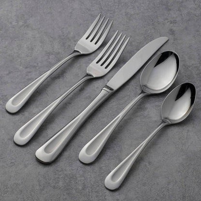 45-Piece Oneida Satin Sand Dune Flatware Set