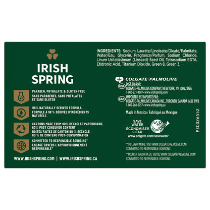 Irish Spring Men’s Soap Bars - 3 Count Pack