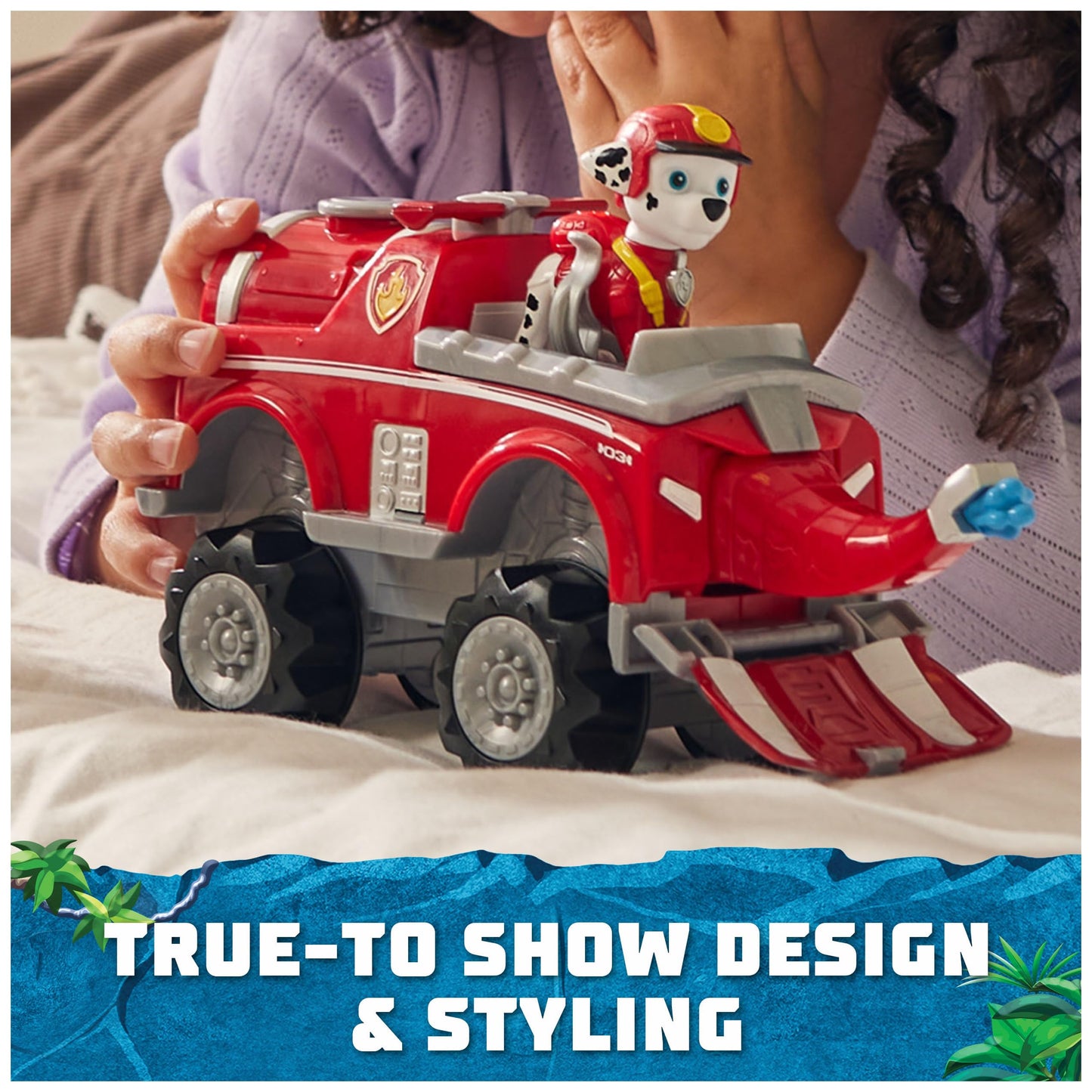 Paw Patrol Jungle Pups Marshall Vehicle Toy Truck