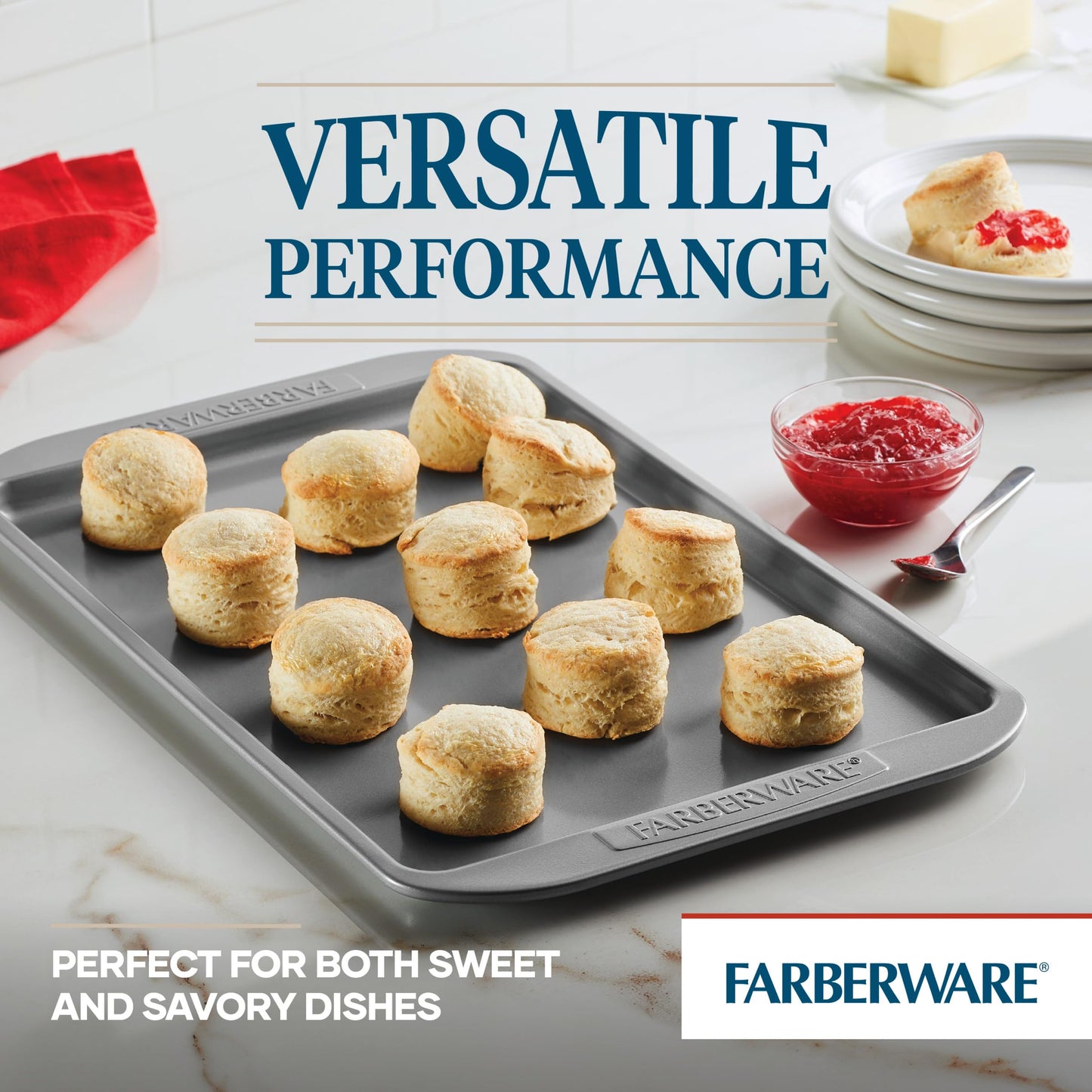 3-Piece Farberware Nonstick Cookie Pan Set