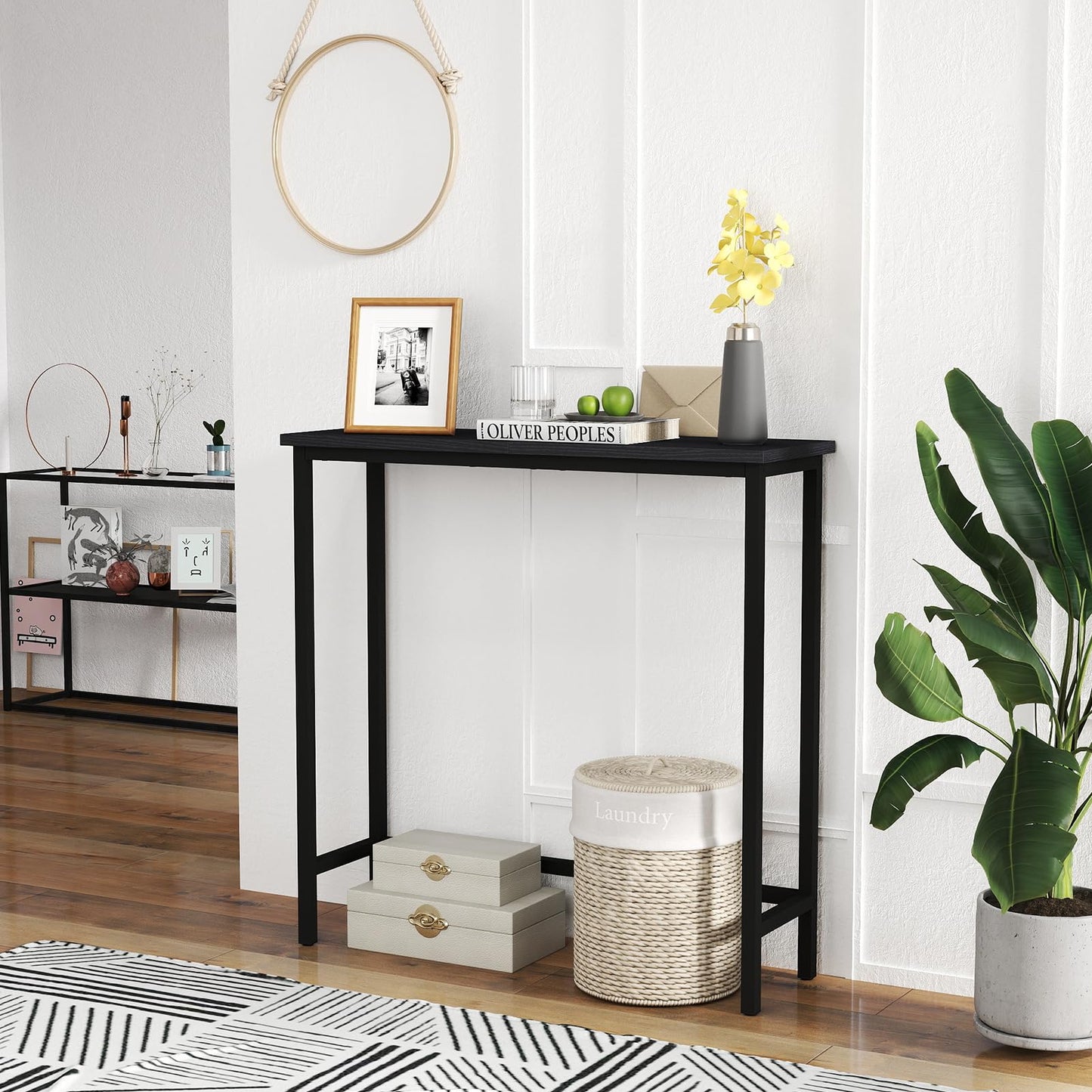 HollyHOME Slim Console Table for Hallway Entryway