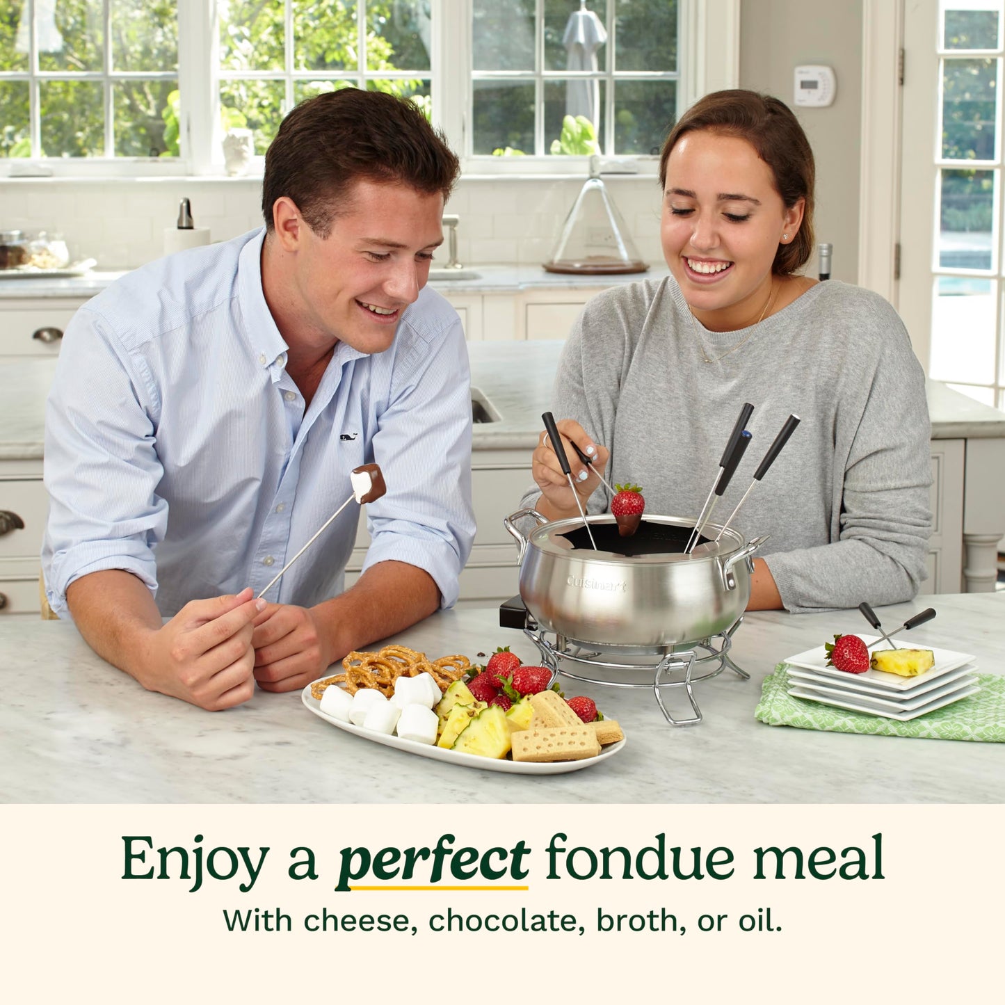 Cuisinart 3 Quart Stainless Steel Fondue Pot