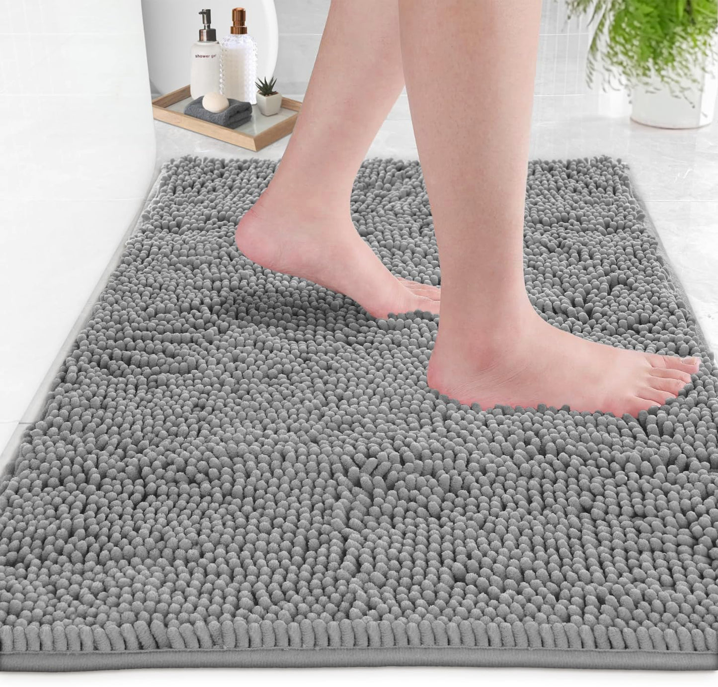 LuxUrux Extra-Soft Non-Slip Bath Mat