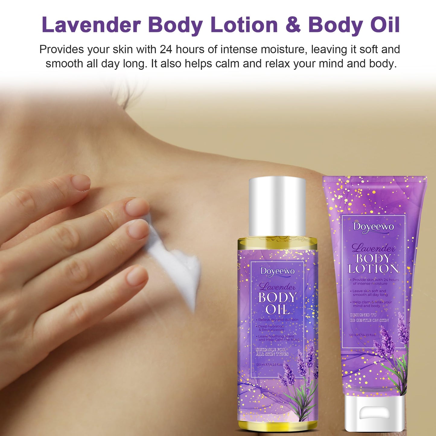 Lavender Bath Spa Gift Set for Relaxation
