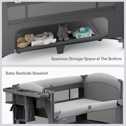 Obee Odee 4-in-1 Baby Bassinet and Crib