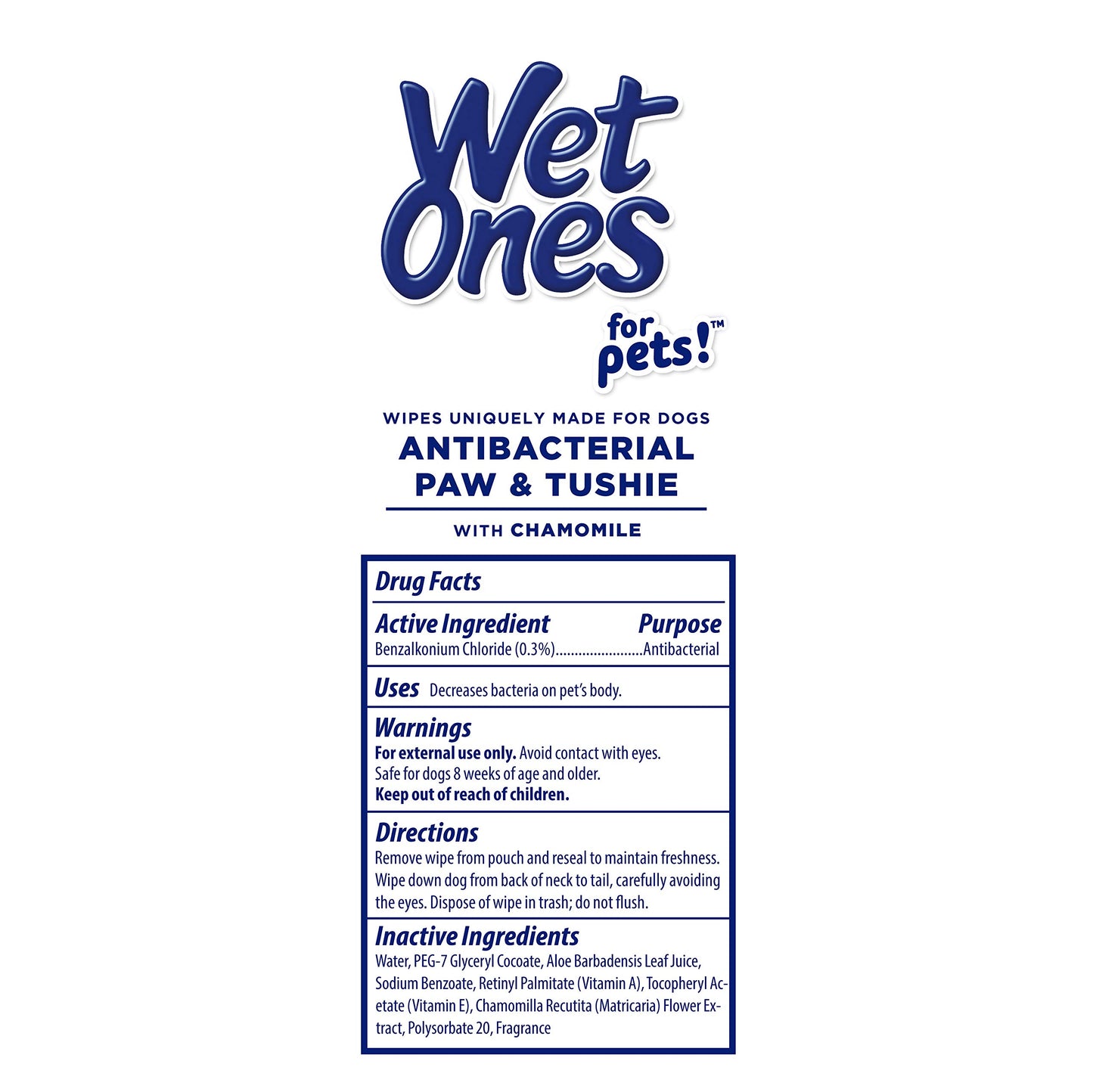30 Pack Wet Ones Dog Wipes for Grooming