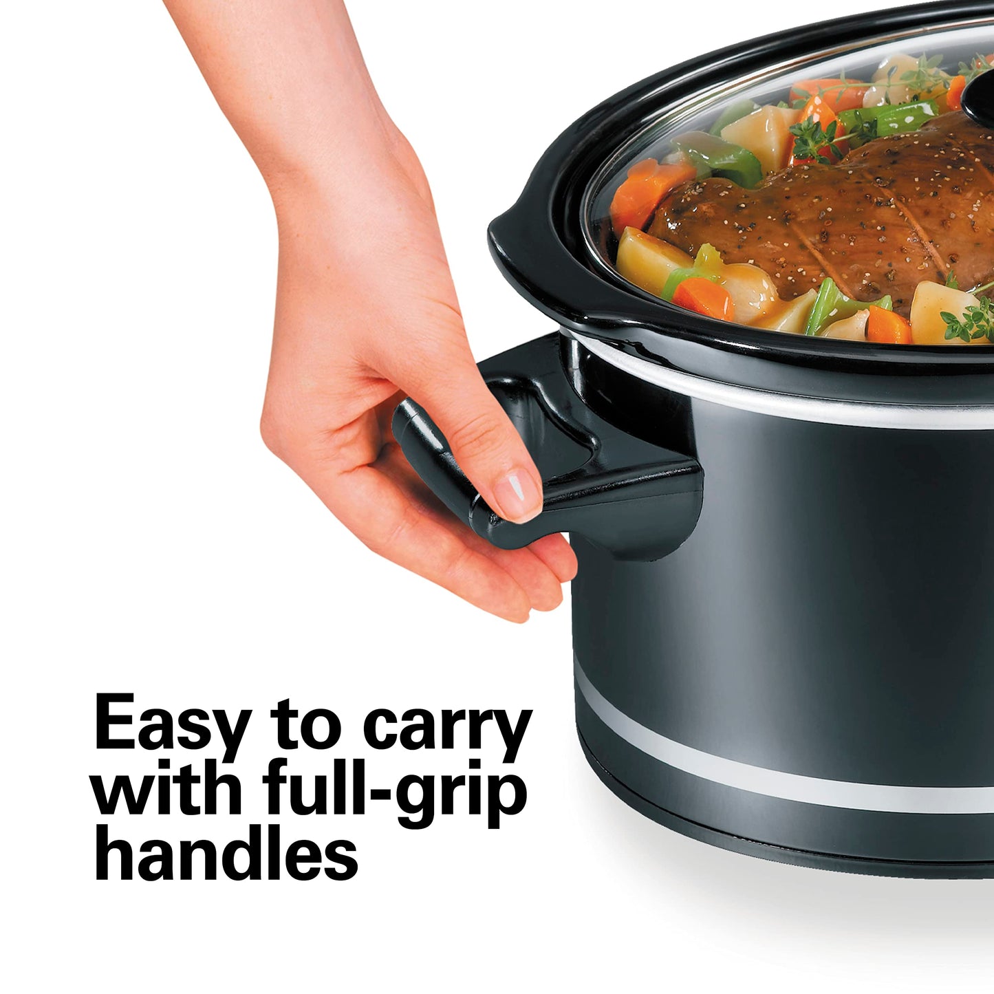 Hamilton Beach Slow Cooker with 3 Cooking Settings