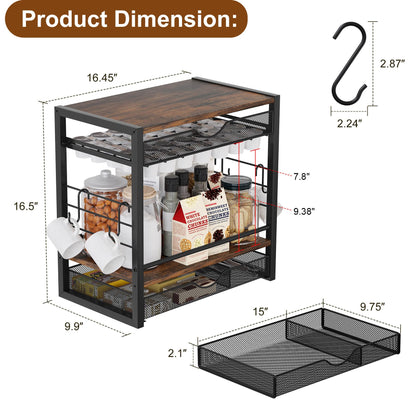 70 K Cup Holder Coffee Organizer with Hooks