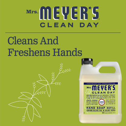 MRS. MEYER'S Liquid Hand Soap Refill, Lemon Verbena