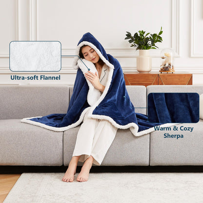 Heated Electric Blanket Shawl with 10 Settings