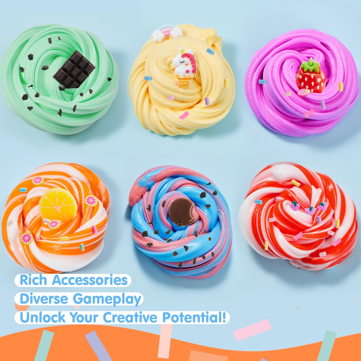 JOYIN 6 Pack Butter Slime for Kids