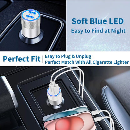iPhone 16 Fast Car Charger with Type-C Cables