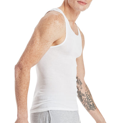 Hanes Men's Moisture-Wicking Cotton Tank Undershirts