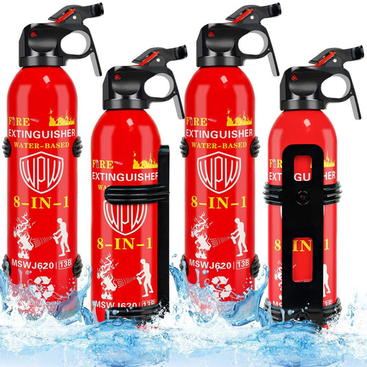 Portable 8-in-1 Fire Extinguisher for Home & Vehicle