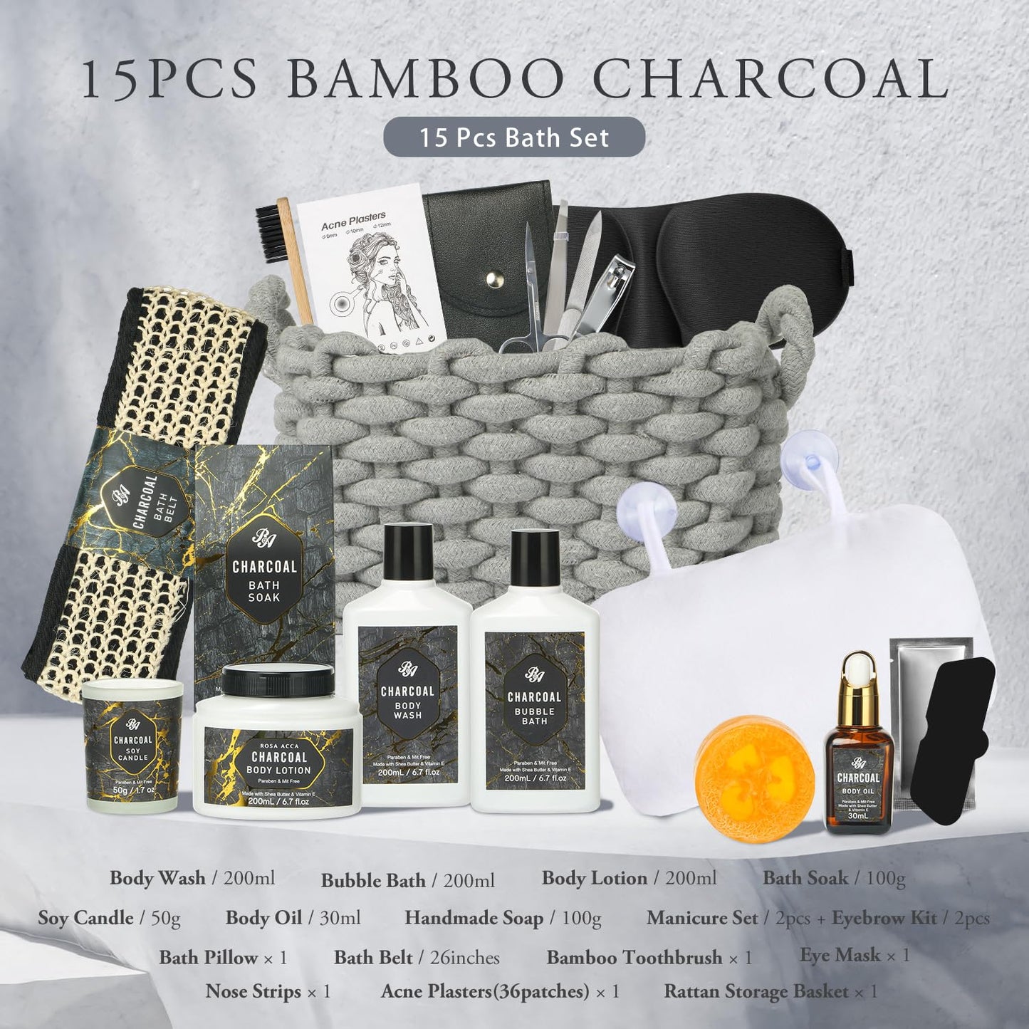 Spa Gift Set for Men & Women, 15pcs