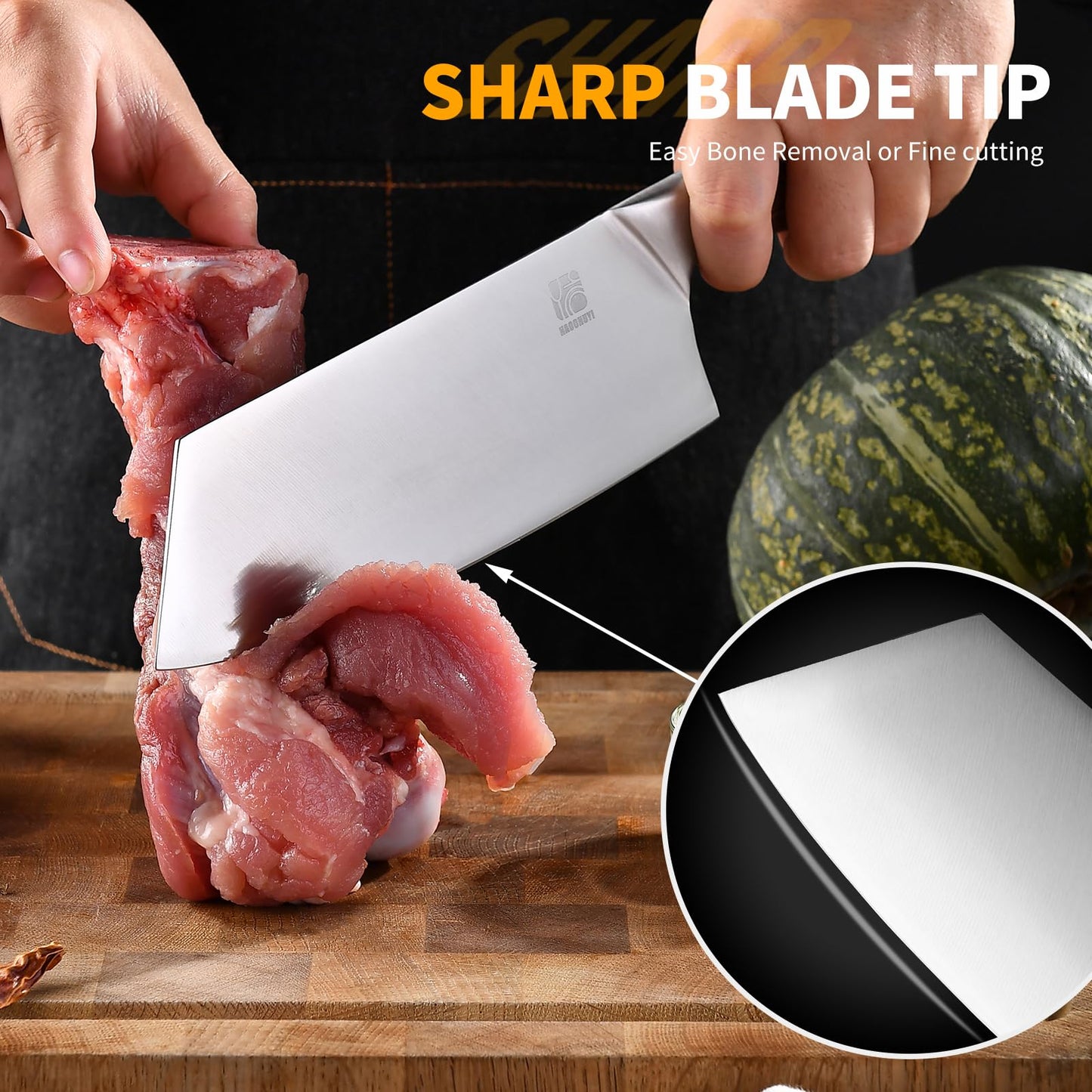 3-Piece Professional Chef Knife Set by HAOCHUYI