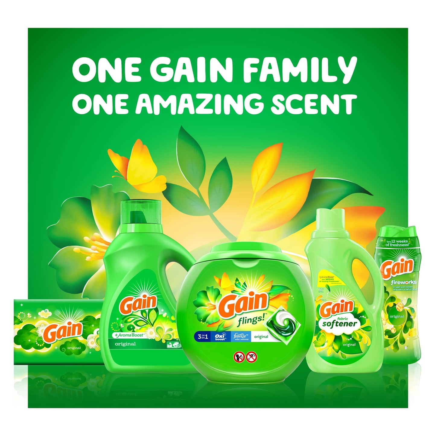 Gain In-Wash Scent Booster Beads, Original, 9.1 oz