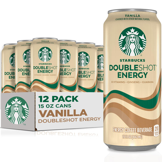 12 Pack Starbucks Doubleshot Energy Coffee Drinks