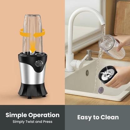 SUAVO 1100W Portable Blender with To-Go Cups