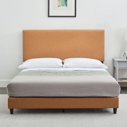 Edenbrook Twin Faux Leather Platform Bed Frame