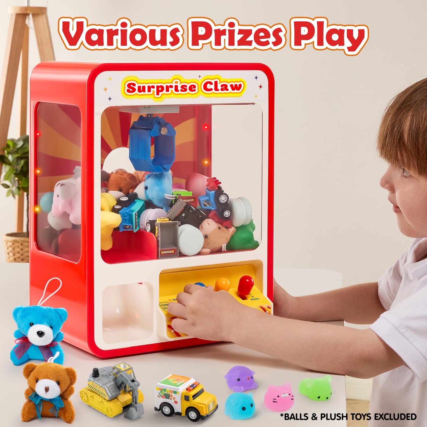 JOYIN LED Claw Machine Toy for Kids