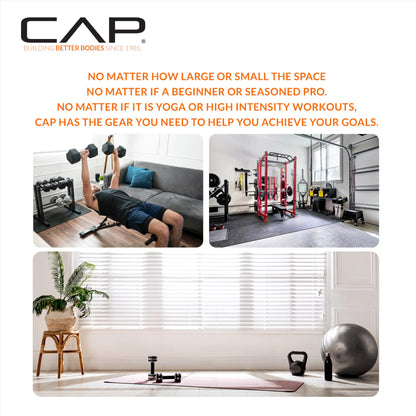 CAP Barbell 32 lb Neoprene Dumbbell Set with Rack
