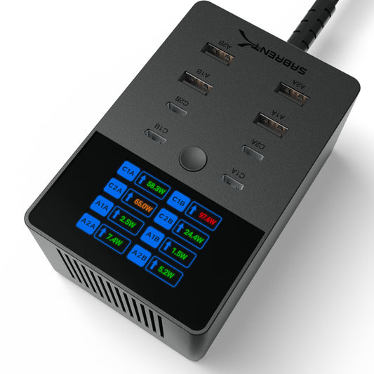 SABRENT 252W 8-Port USB Charging Station
