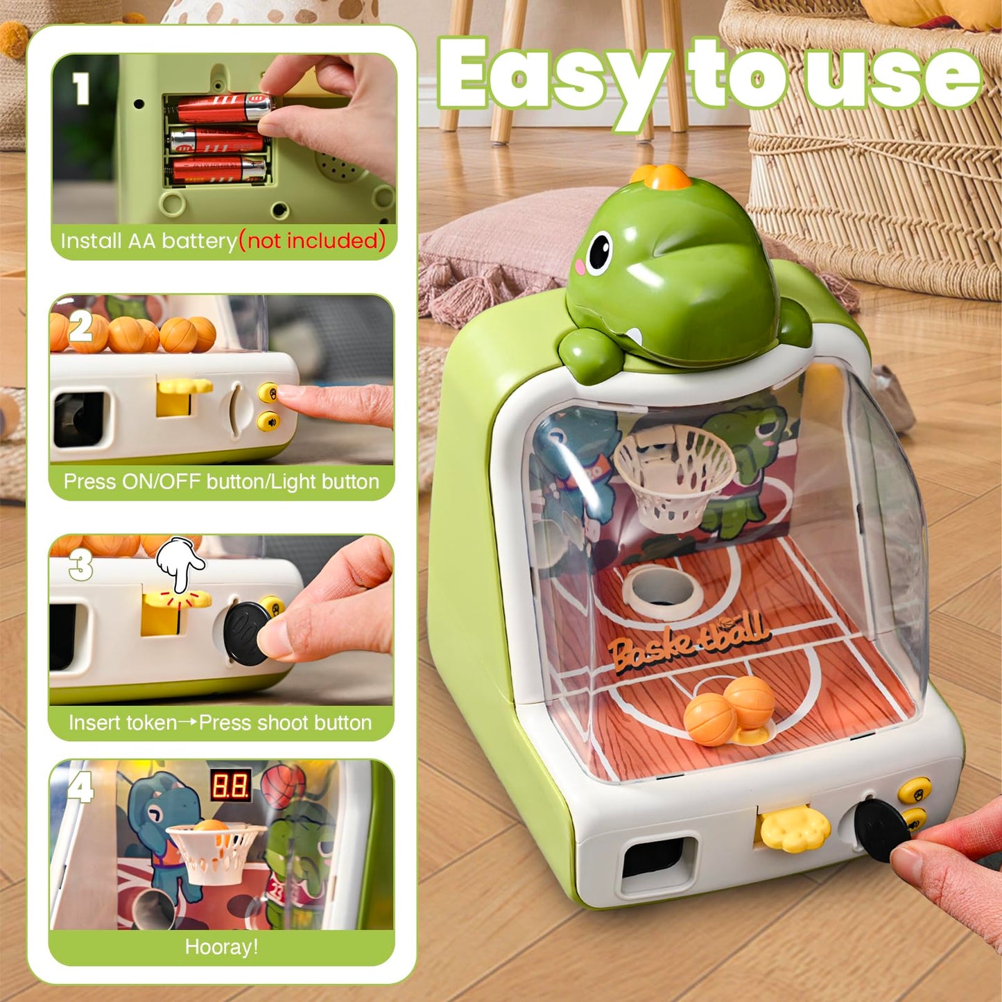 Tabletop Basketball Game for Kids by Esimen