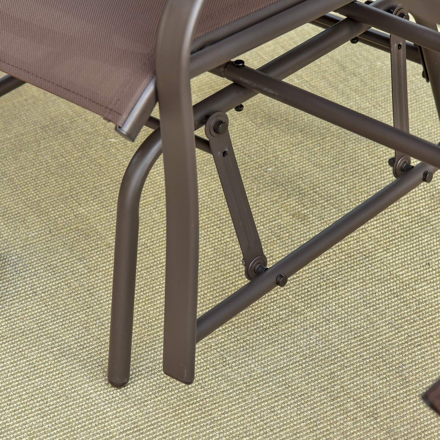Outsunny Outdoor Glider Chairs with Coffee Table