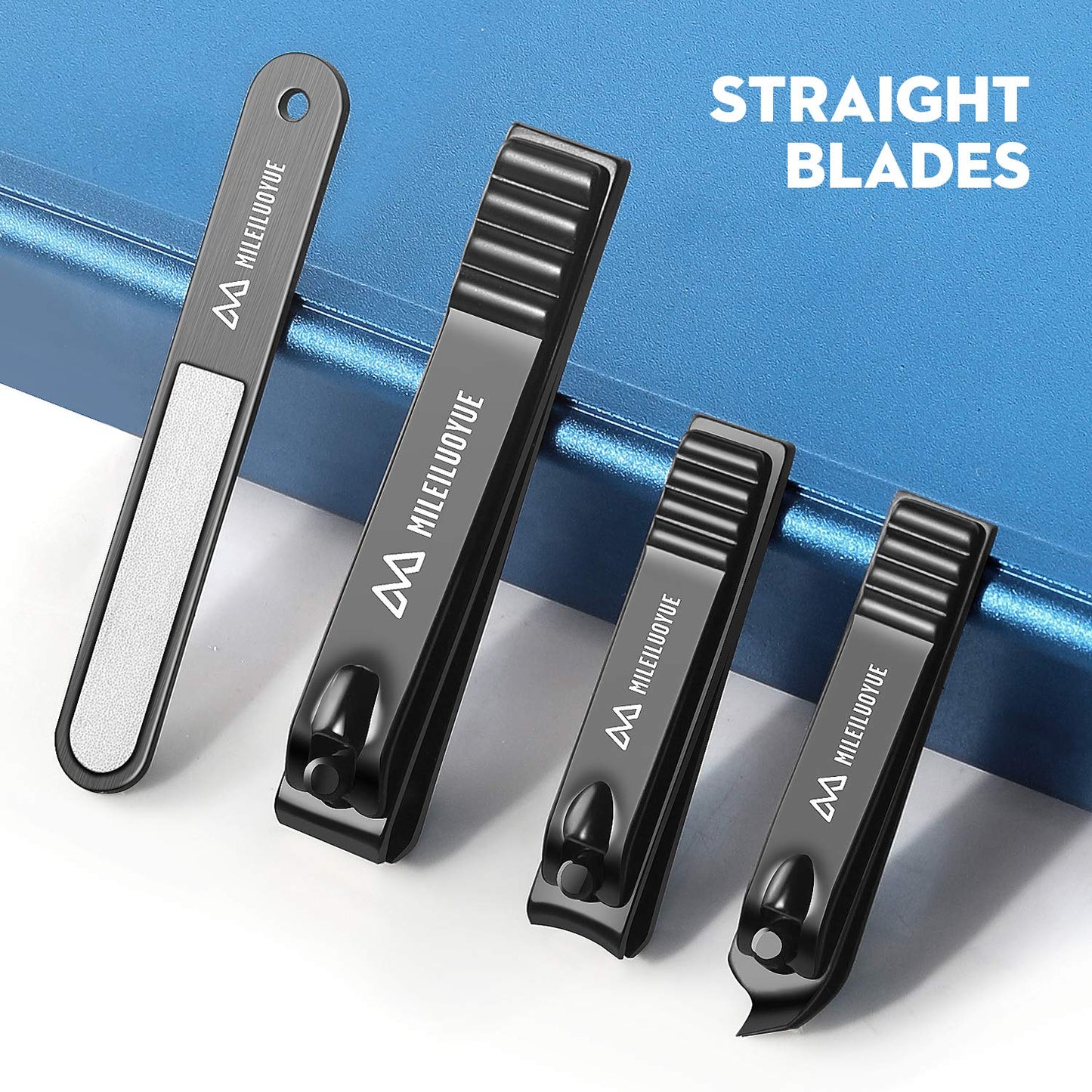 Nail Clippers Set with File in Metal Box