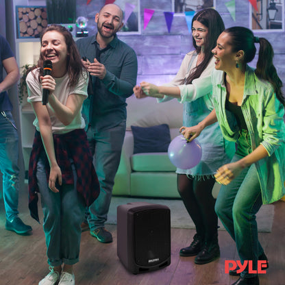Pyle Portable Bluetooth Karaoke PA Speaker System