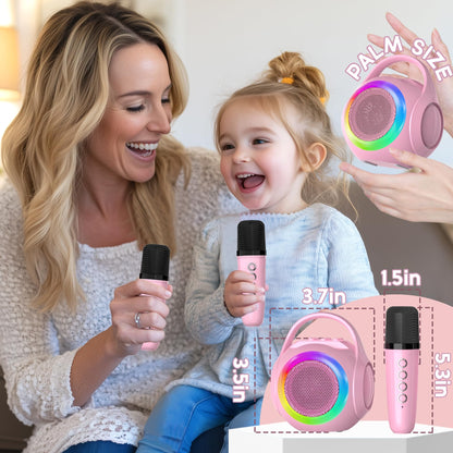 Hockvill Mini Karaoke Machine for Kids with Microphone