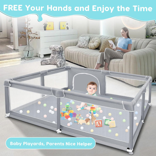 Fshibila Baby Playpen for Indoor & Outdoor Use