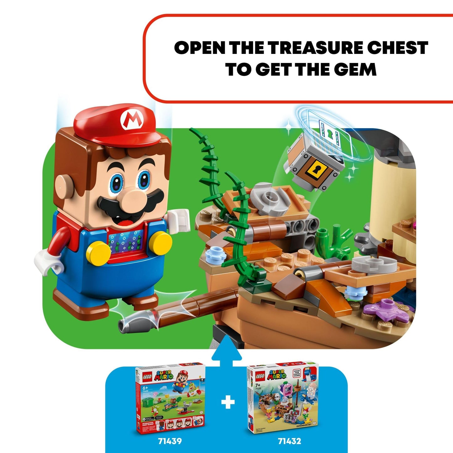 LEGO Super Mario Dorrie's Sunken Shipwreck Adventure Expansion Set, Super Mario Collectible Toy for Kids with Cheep Cheep, Cheep Chomp and Blooper Figures, Gift for Boys, Girls and Gamers, 71432