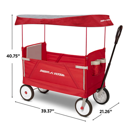 Radio Flyer 3-in-1 Stroller Wagon with Canopy