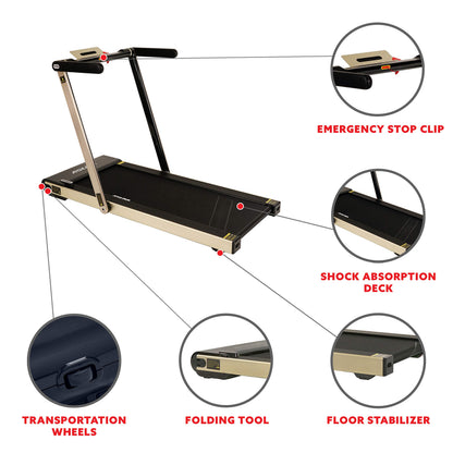 Sunny Health Space Saving Motorized Treadmill